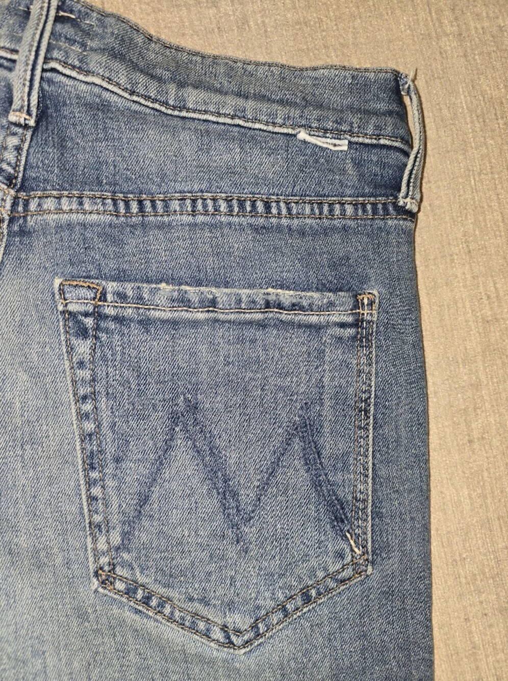 MOTHER Denim "The Pixie Dazzler Ankle Fray" Jeans GUC 26 Popism Raw Hem Revolve - Picture 14 of 16